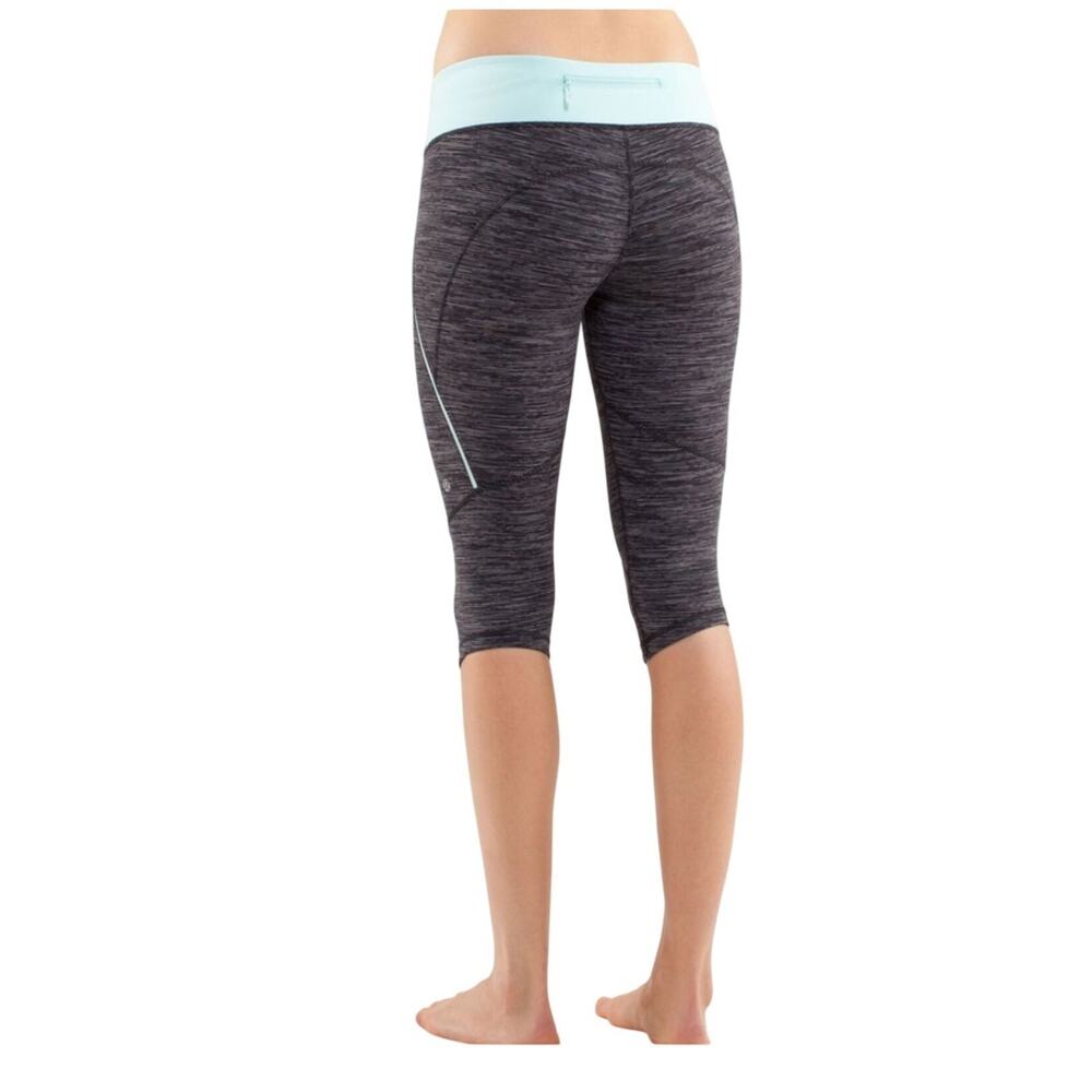Lululemon Run Excel Crop Wee Are From Space Black… - image 2